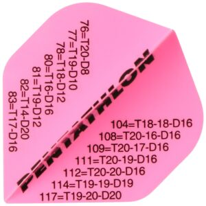 Pentathlon Dartflight Scorer-Pink