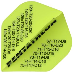Pentathlon Dartflight Scorer-Neongelb