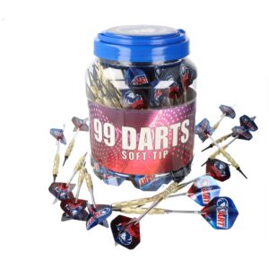 99 Stück Softdarts im Löwen Dart Design