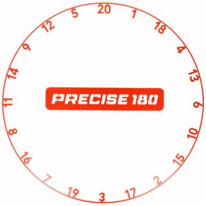 Precise180 Zahlenring OnePiece rot aus einem Stück