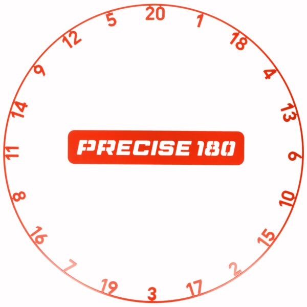 Precise180 Zahlenring OnePiece rot aus einem Stück