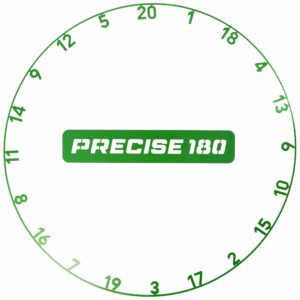 Precise180 Zahlenring OnePiece Emerald Green aus einem Stück
