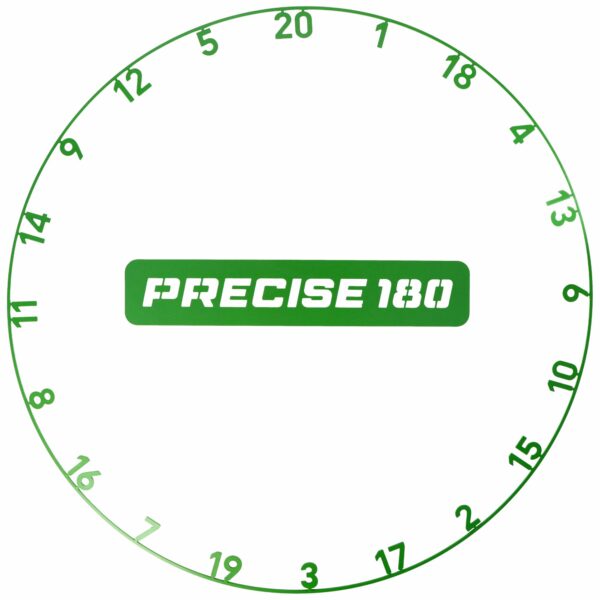 Precise180 Zahlenring OnePiece Emerald Green aus einem Stück