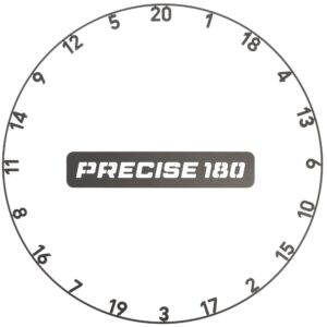 Precise180 Zahlenring OnePiece graphite aus einem Stück
