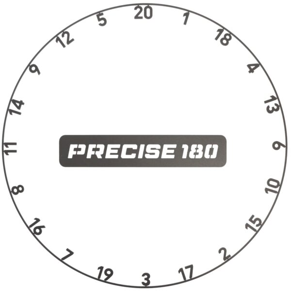 Precise180 Zahlenring OnePiece graphite aus einem Stück