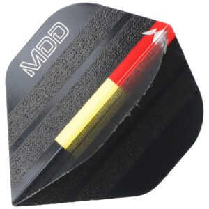 Mike de Decker Dart Flights schwarz HD100