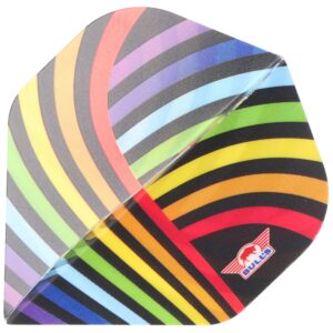 Dart Flight No.2 mit Regenbogen Motiv LGBT