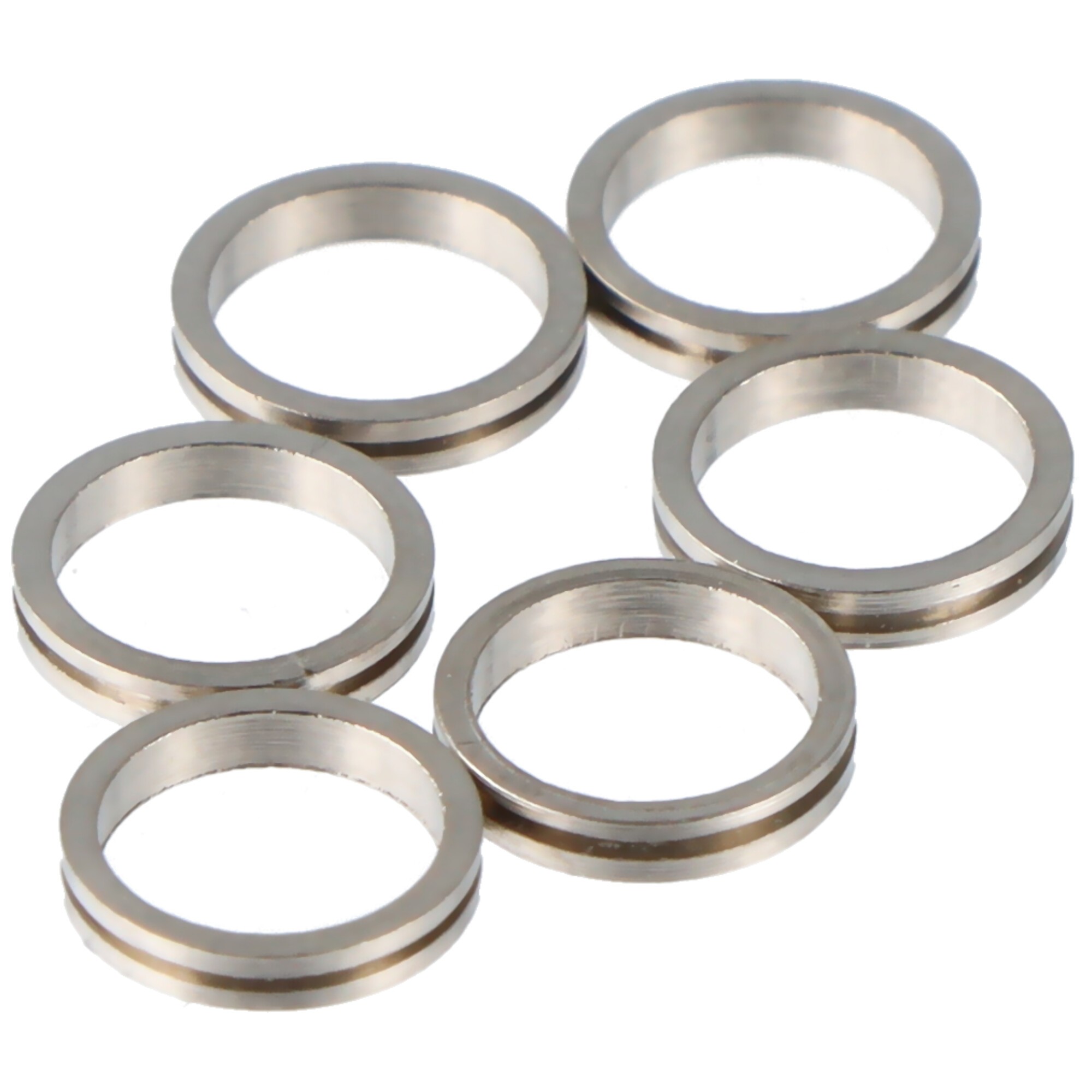 Shot Lock Rings Set Silber
